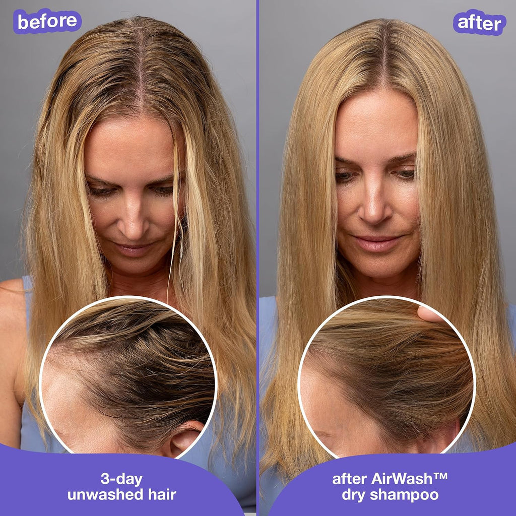 K18 Airwash™ Dry Shampoo, Non-Aerosol, Balances Scalp & Controls Excess Oil Production