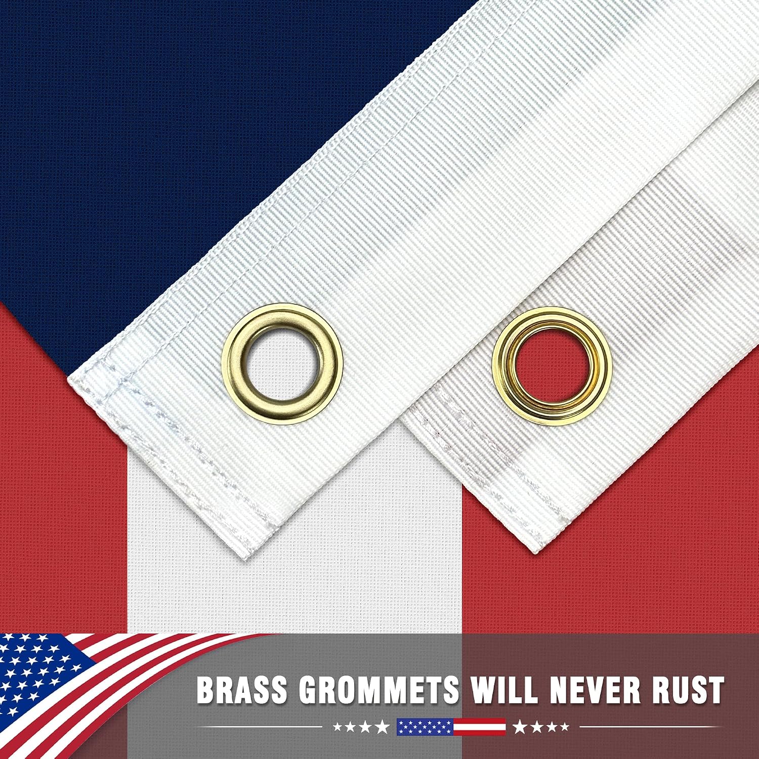 American Flag 3X5 Ft, 4Th Of July Decorations & 250Th Anniversary Flag. Bright American Flags For Outside With Brass Grommets For Outdoor Flying, Porch, Garden, Home Decor, Memorial Day, Flag Day, Veterans Day