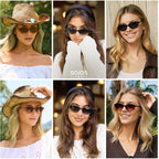SOJOS Trendy Polarized Oval Sunglasses for Women Retro Chic 90s Shades Lightweight Sunnies SJ2656