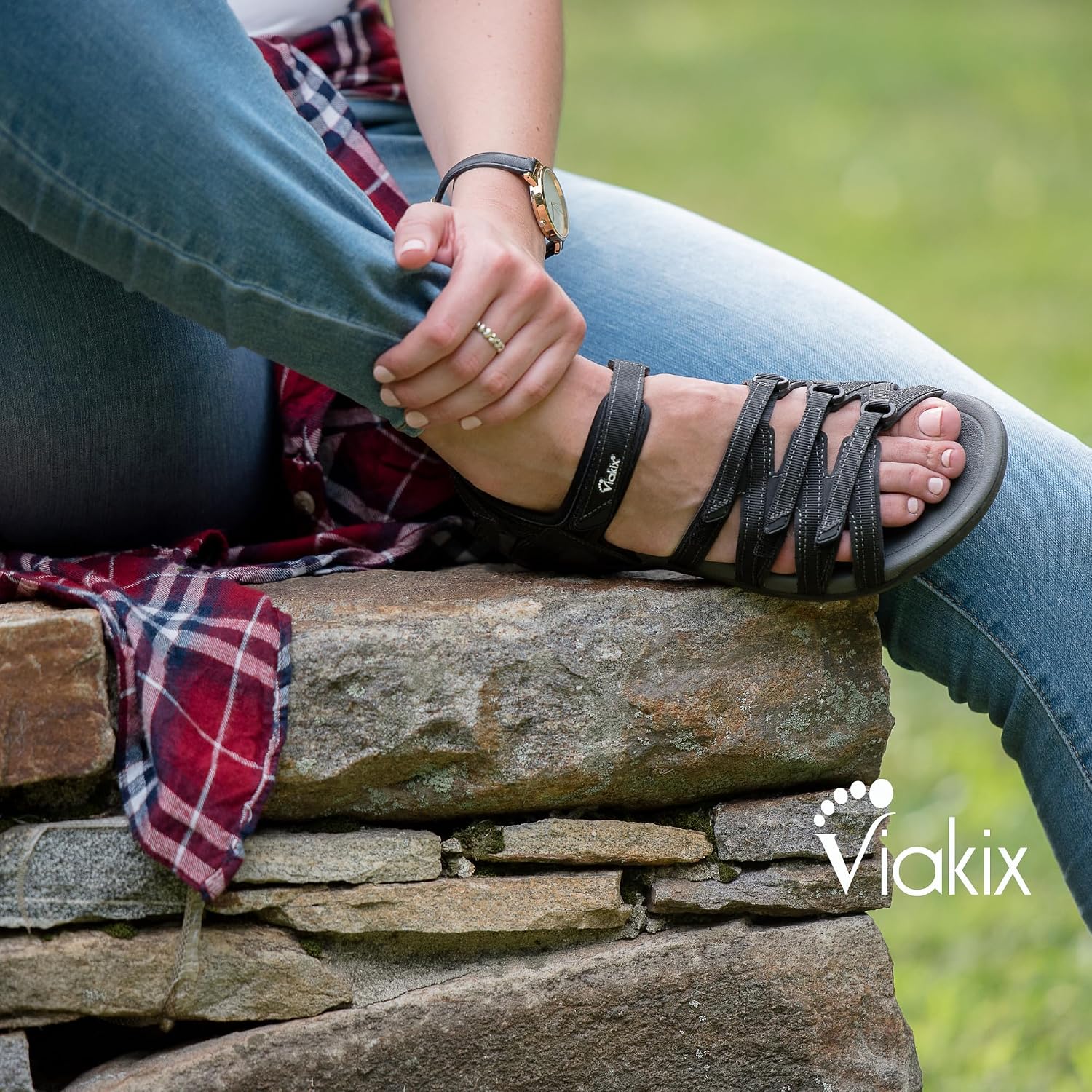 Viakix Womens Sport Sandal – Comfortable Athletic Stylish Hiking Shoes, With Arch Support, Outdoors, Walking, Water, River, Trekking