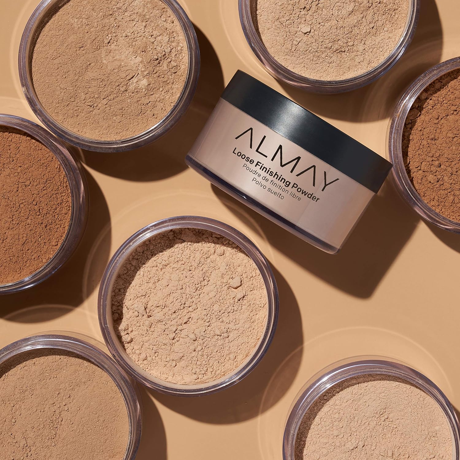 Almay Setting Powder, Face Makeup, Matte Loose Powder, Hypoallergenic, Cruelty Free, 200 Light Medium, 1 Oz