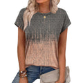 Womens Summer Tops Short Sleeve Shirts Crew Neck Cute Trendy Tunic Blouses (S-3XL)