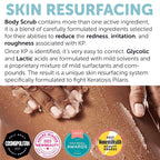 Kp Bump Eraser Body Scrub With 10% Aha | Keratosis Pilaris Treatment | Bump Eraser Body Scrub | Ingrown Hair Treatment | Clears Strawberry Legs | Soothes Redness, Dryness & Flaky Skin