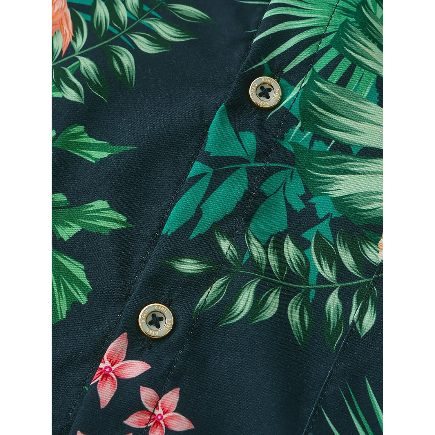 Kyku Funky Hawaiian Shirt For Men Palm Beach Shirts Tropical Vacation Clothes