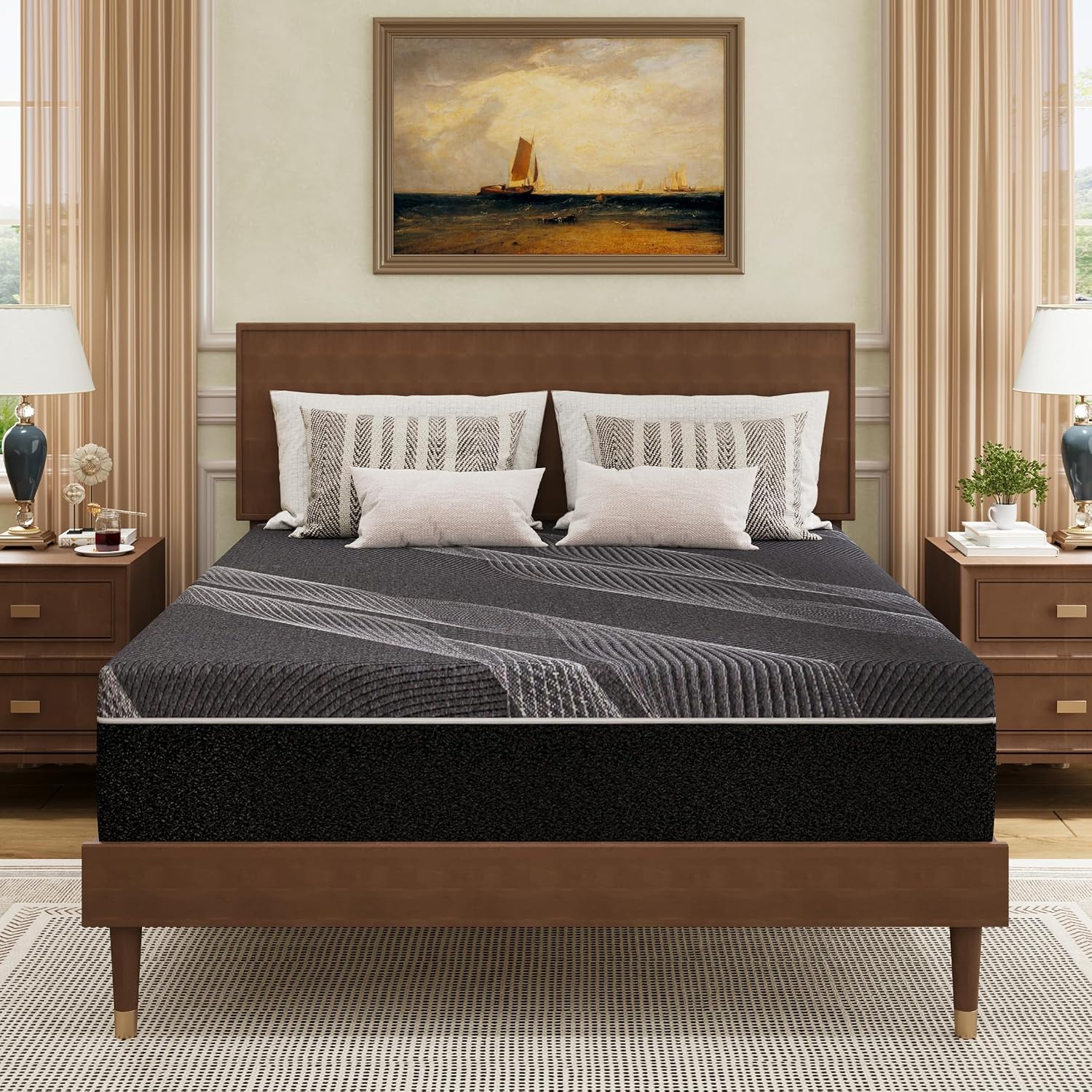 Dyonery Queen Size Mattress 10 Inch Gel Memory Foam Medium