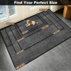 Super Absorbent Front Door Mat, 29.5" X 17", Non-Slip Washable Indoor Doormats, Low Profile Entryway Rug Outdoor, Dirt Resistant Welcome Mats For Front And Back Door Entrance, Grey