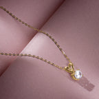 Amazon Essentials IGI Certified 0.25 Carat Solitaire Lab Grown Diamond Pendant Necklace in Solid White 14K Gold, Adjustable 16" Chain with 2" Extender, Jewelry for Women