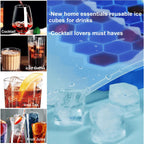 Ice Cube Trays For Freezer With Lid-37 Grid Silicone For Small Ice Cube Molds,Easy-Release Reusable In Organizer Bins Or Ice Bucket For Cocktail Bar Or Iced Coffee Cup