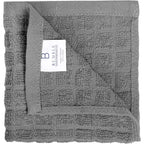 Bumble Dish Cloths (8 Pack) | 12" x 12" | 100% Cotton Kitchen Towels | 405 GSM | Soft, Highly Absorbent & Durable Dish Towels for Kitchen | Gray