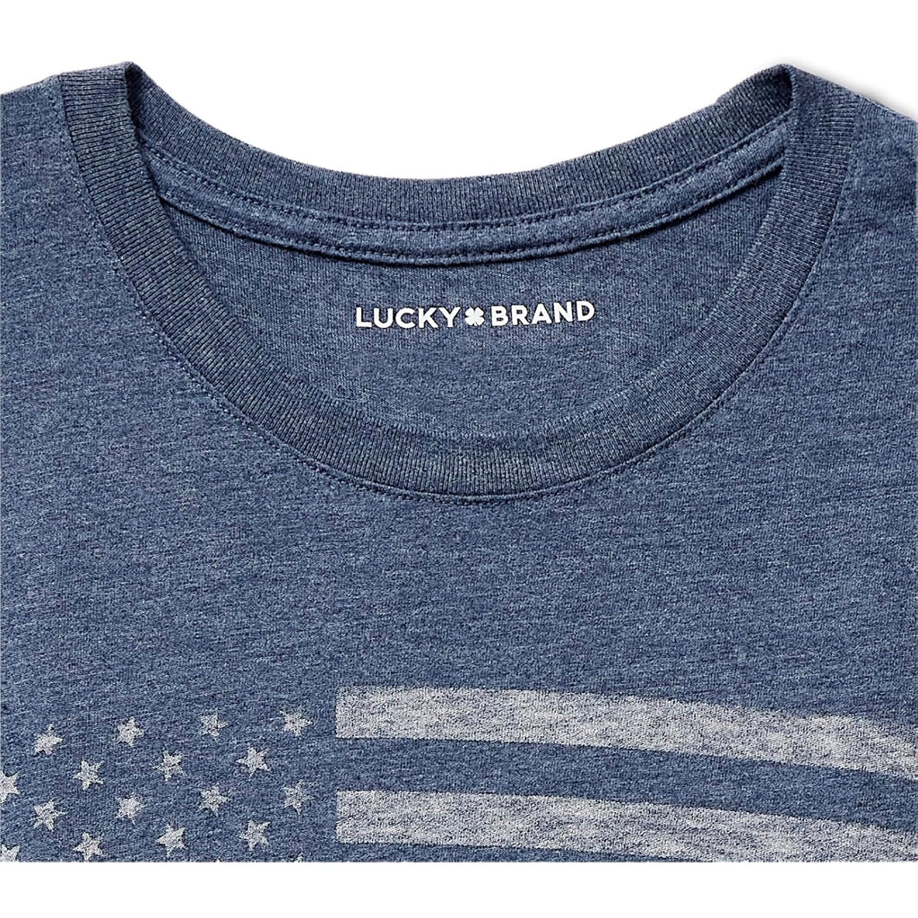 Lucky Brand USA Flag Graphic Tee