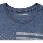 Lucky Brand USA Flag Graphic Tee