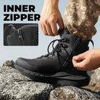 Nortiv 8 Men'S Tactical Hiking Lightweight Cushion Sole For Work All Day Side Zipper Motorcycle Combat Military Boot Arch Support 8 Inches Terrascope