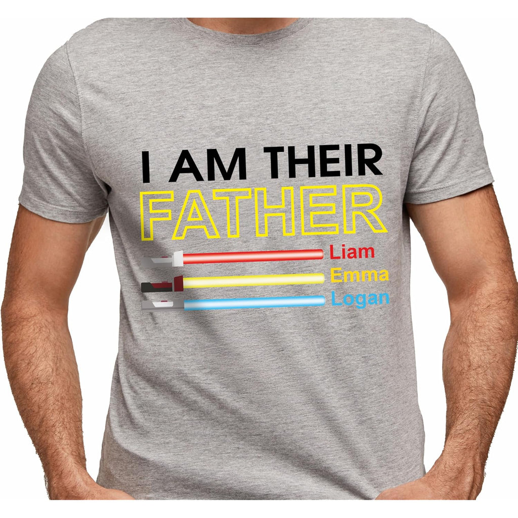 Personalized I Am Your Their Father Shirt, Dad Gift, Custom Stars Tshirts For Daddy, Tee Gifts For Husband, Dad, Papa From Daughters Son Wife, Christmas, Fathers Day & Birthday Present