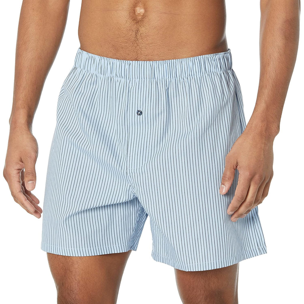 Amazon Essentials Men'S Woven Cotton Boxer Short Underwear (Available In Big & Tall)