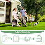 Genimo Outdoor Rug, Waterproof Plastic Rugs For Patio, 5'X8' Coffee Beige | Outside Larger Modern Carpet Mat For Porch Decor, Deck, Balcony, Camping, Rv, Backyard, Picnic, Beach, Reversible, Foldable