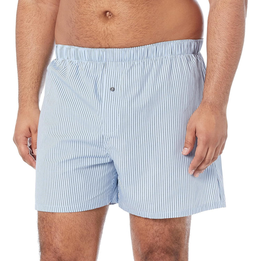 Amazon Essentials Men'S Woven Cotton Boxer Short Underwear (Available In Big & Tall)