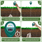 Long Probe Deep Use Soil Moisture Meter, Water Monitor Indicator Sensor, Hygrometer For Outdoor Indoor Large Pot Plants, Flower, Gardening, Farming
