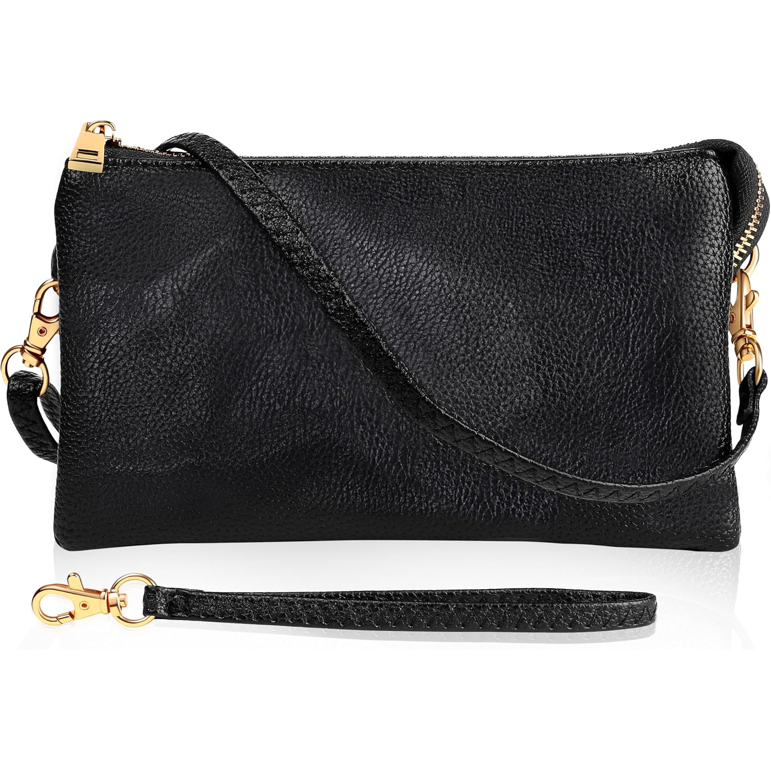 Humble Chic Ny Vegan Leather Wristlet Purse For Women - Small Clutch Purse With Shoulder And Wrist Straps