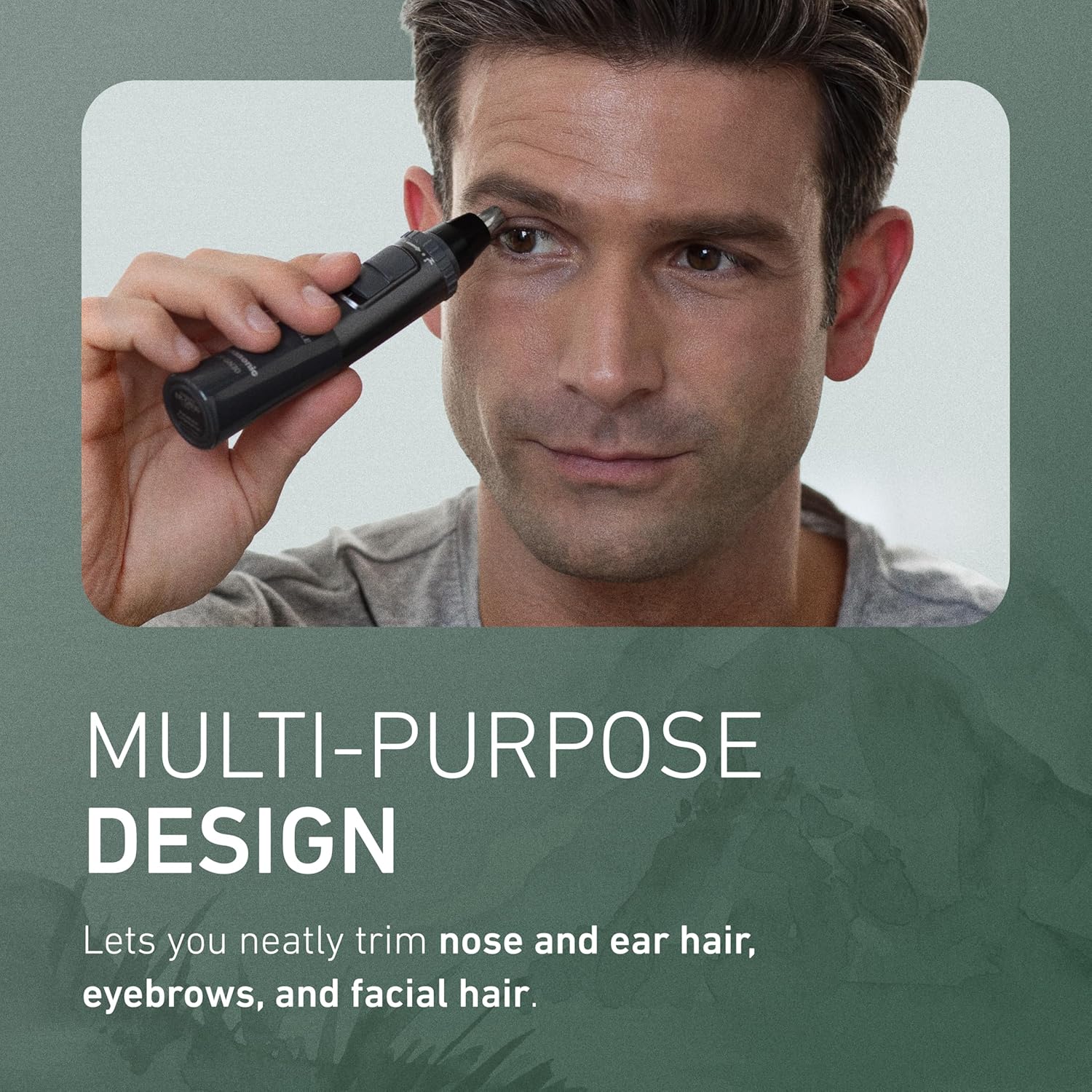 Panasonic Men’s Ear and Nose Hair Trimmer, Wet Dry Hypoallergenic Dual Edge Blade - ER-GN30-H