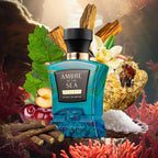Ambre Of The Sea Extrait De Parfum – Cologne For Men & Perfume For Women, 2.5 Oz Long Lasting Unisex Fragrance With Bergamot & Sea Salt, Arabian Scent