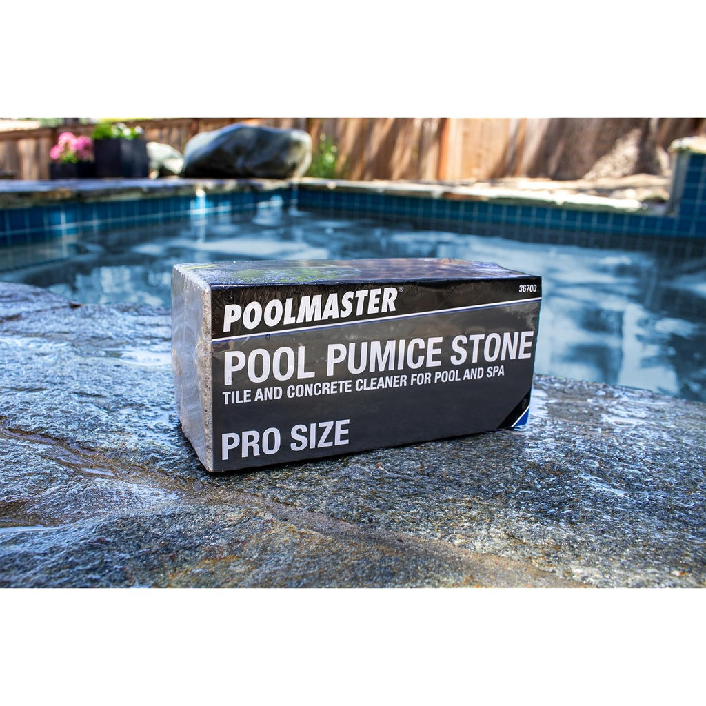 Poolmaster Extra Large Pumice Stone For Pool And Spa Cleaning, Removes Calcium, Hard Water And Mineral Stains From Tile, Grout And Concrete, Pro Size
