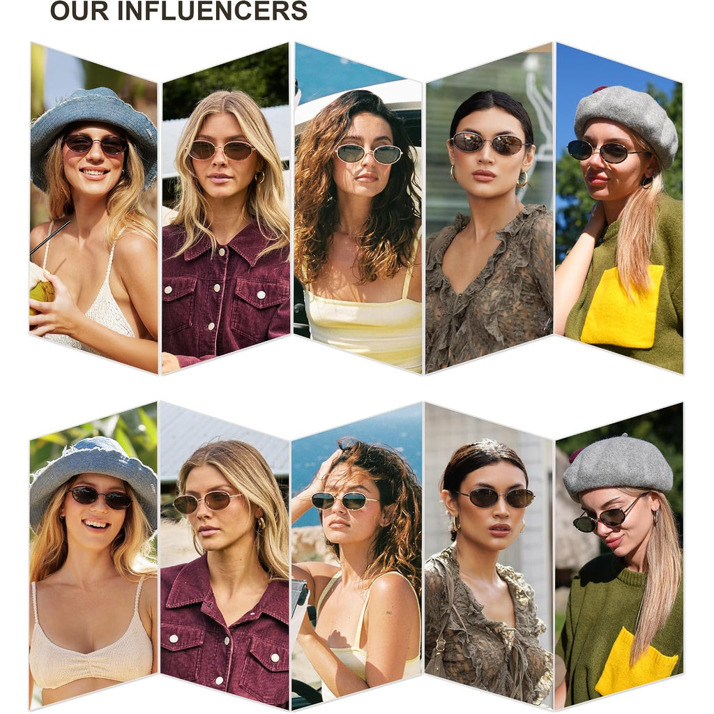 SOJOS Trendy Oval Polarized Sunglasses for Women Men, 80s 90s Chic Retro Vintage Sunnies SJ1248 Dark Brown/Reddish Brown
