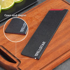 WELLSTAR Knife Edge Guards 8 Inch, Universal Blade Covers, BPA Free ABS Protective Blade Sheaths, Non-Scratch Felt Lining Kitchen Knives Covers (Knives not included)