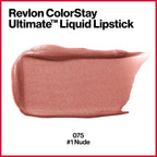 Revlon Colorstay Ultimate Liquid Lipstick, Longwear Rich Lip Colors, Wears For Up To 24 Hours, Satin Finish, 075 #1 Nude, 0.1 Fl Oz