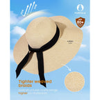 FURTALK Womens Sun Straw Hat Wide Brim UPF 80 Summer Hat Foldable Packable Floppy Beach Hats for Women