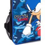 Sonic The Hedgehog Boys Backpack | Kids Navy Camo School Rucksack Pencil Case, Water Bottle | Game Merchandise, Blue, One Size, ['Rucksack']