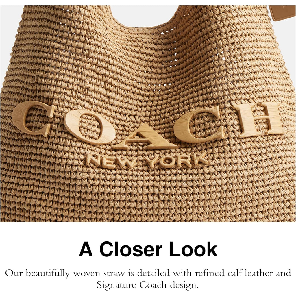 Coach Brooklyn Shoulder Bag 39 In Straw