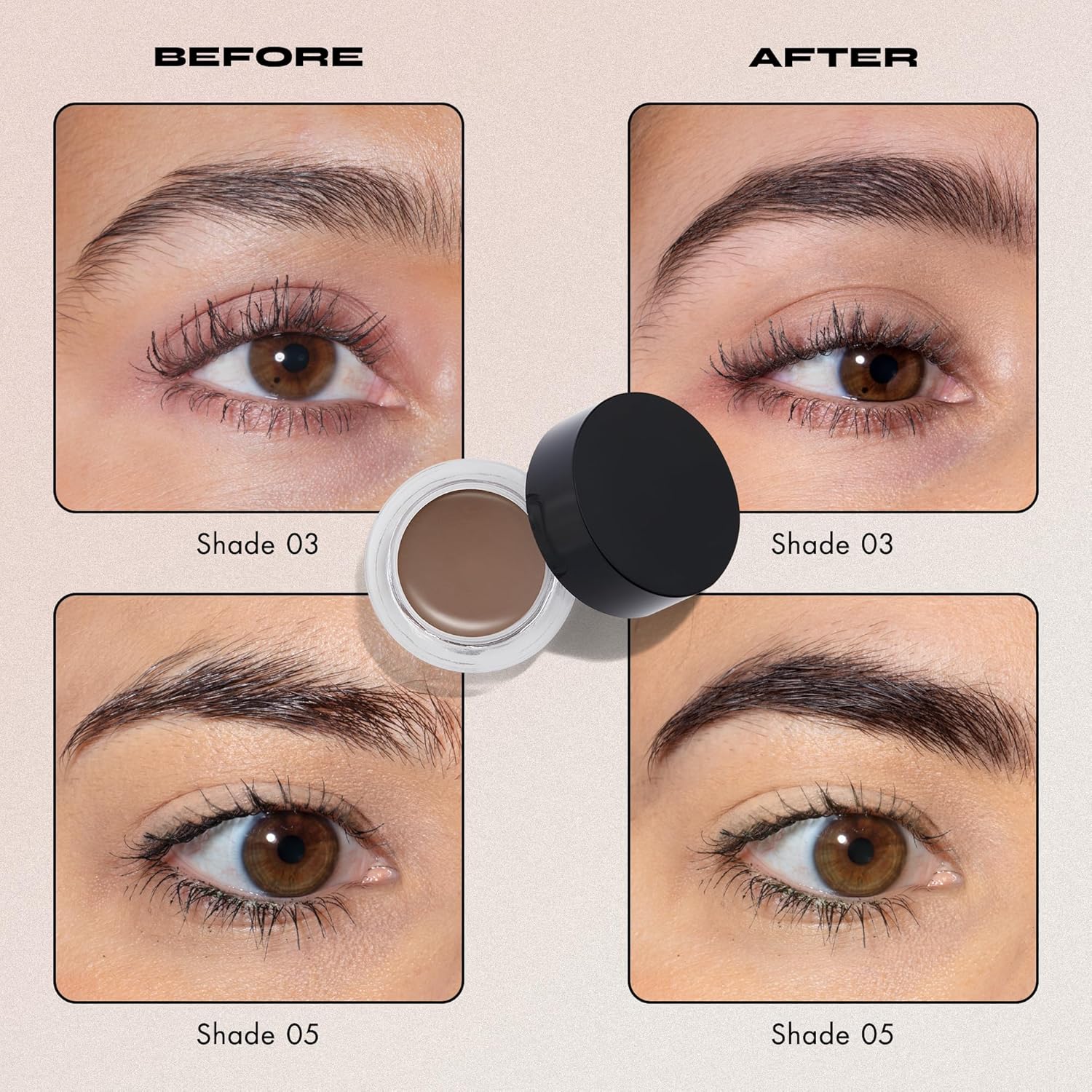 Milani Stay Put Brow Color - Dark Brown (0.09 Ounce) Vegan, Cruelty-Free Eyebrow Color that Fills and Shapes Brows