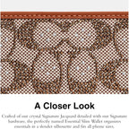 COACH Crystal Signature Jacquard Essential Slim Wallet