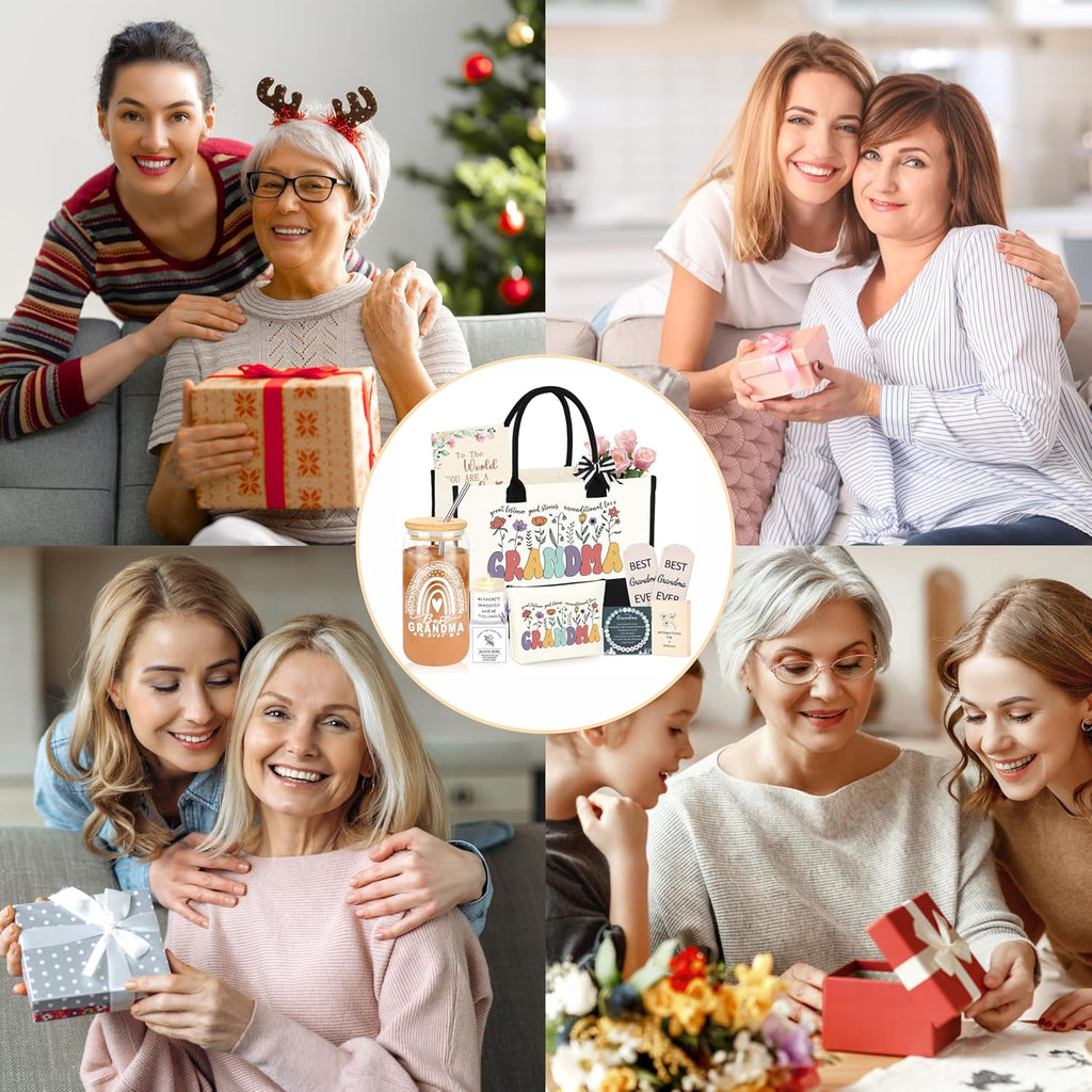 DOGMEM Mothers Day Gifts for Grandma, Gifts for Grandma Birthday Grandma Gift Set from Granddaughter Grandson Grandchildren Grandkids, Mothers Day Gifts Grandma