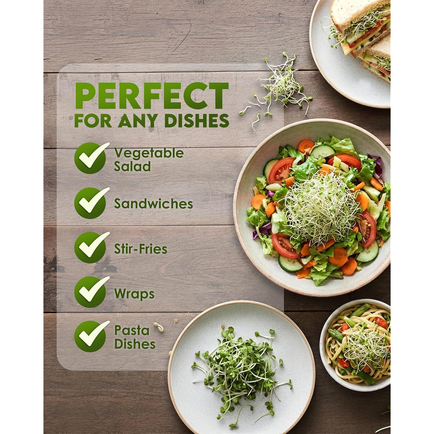 Nature Jim'S Sprouts - Organic Alfalfa Sprouting Seeds – Non-Gmo - 16 Oz | Premium Microgreen Seeds - Fast-Growing Plants - Ideal Sprouting Seeds For Fresh & Nutritious Indoor/Outdoor Home Gardening