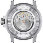 Tissot Mens Tissot Seastar 2000 Professional Powermatic 80 316L Stainless Steel Case Automatic Watch, Black, Rubber, 22 (T1206071744101)
