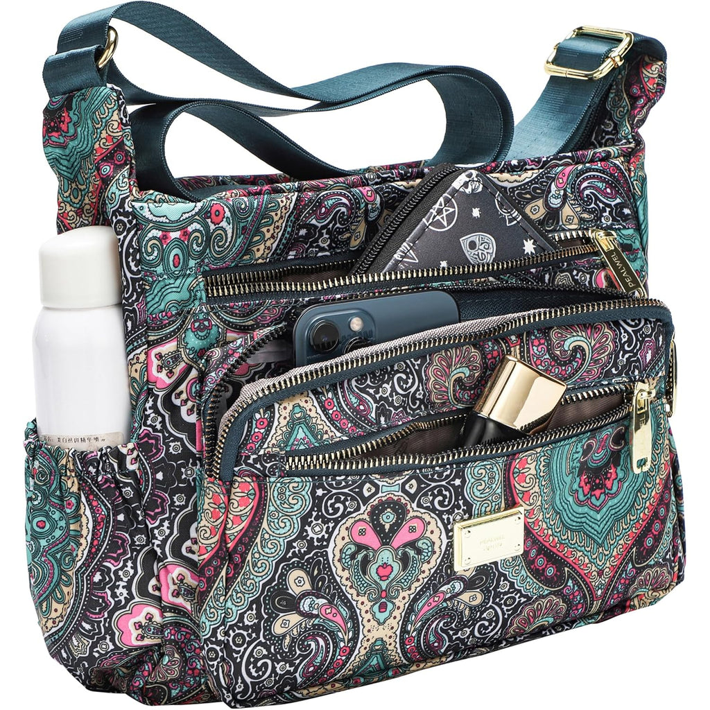 Pealwel Women Shoulder Handbag Roomy Multiple Pockets Bag Ladies Crossbody Purse Tote Top Handle Satchel