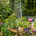 Aisitin Diy Solar Water Pump Kit For Water Feature Outdoor With 6 Nozzles | 2026 Solar Fountain Pump, Solar Powered Water Fountain For Bird Bath, Ponds, Garden, Fish Tank