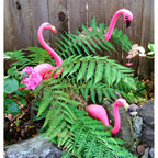 Pink Flamingos Yard Decorations - 2 Pack Extra Large 24" Tall Plastic Flamingo Statue W/Metal Stakes - Lawn Ornaments & Garden Decor For Outdoor Parties