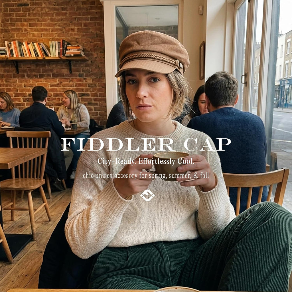 Funky Junque Newsboy Hat For Women – Trendy Greek Fisherman Cap, Classic Women'S Baker Boy Newsies Hat, Ladies Fashion Caps