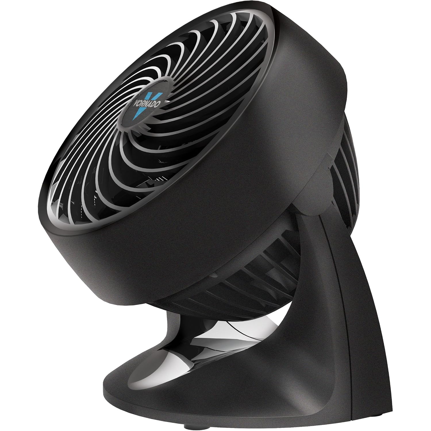 Vornado 133 Small Room Air Circulator Fan, 2 Speeds, Adjustable Head, Table Fan For Desk, Nightstand, Black