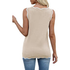 Tank Tops for Women Sleeveless Summer Tops Spring Fashion Lightweight Sweater Vest V Neck Business Casual Outfits