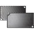 Lodge Reversible Cast Iron Grill/Griddle Pan 16.75 x 9.5 - Pre-Seasoned Dual-Sided Double Burner for BBQ, Eggs, Pancakes, Burgers - PFAS Free Cookware - Flat Top Plate for Oven, Grill, & Campfire