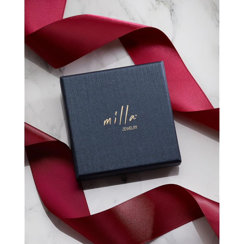MILLA 14K Gold Hoop Earrings For Women, Silver Hoop Earrings & Rose Gold Earrings with Graduated Curvature