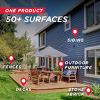 30 Seconds Outdoor Cleaner 2 Pack With Hose End Sprayer - Cleans Stains From Algae, Mold And Mildew On Vinyl Siding, Deck, Patio, Brick And More