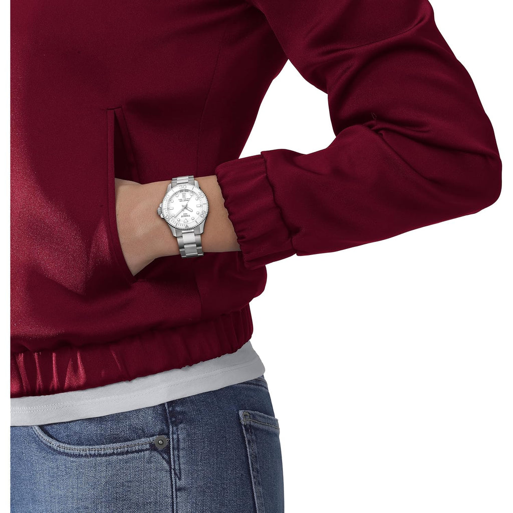 Tissot Unisex Tissot Seastar 1000 36Mm 316L Stainless Steel Case Quartz Watch, Grey, Stainless Steel, 18 (T1202101101100)