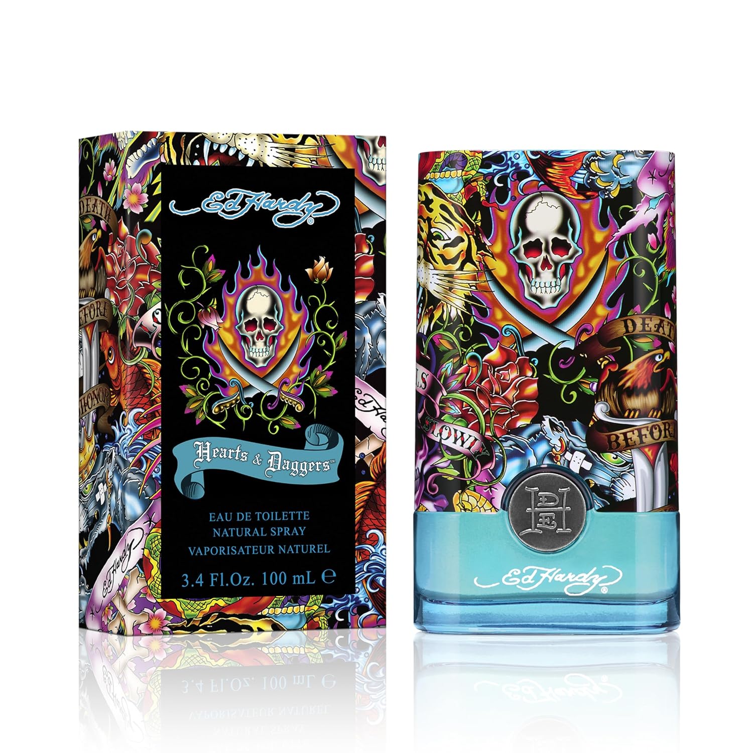 ED HARDY Men's Cologne Fragrance Spray, Hearts & Daggers, Eau De Toilette, 3.4 fl oz