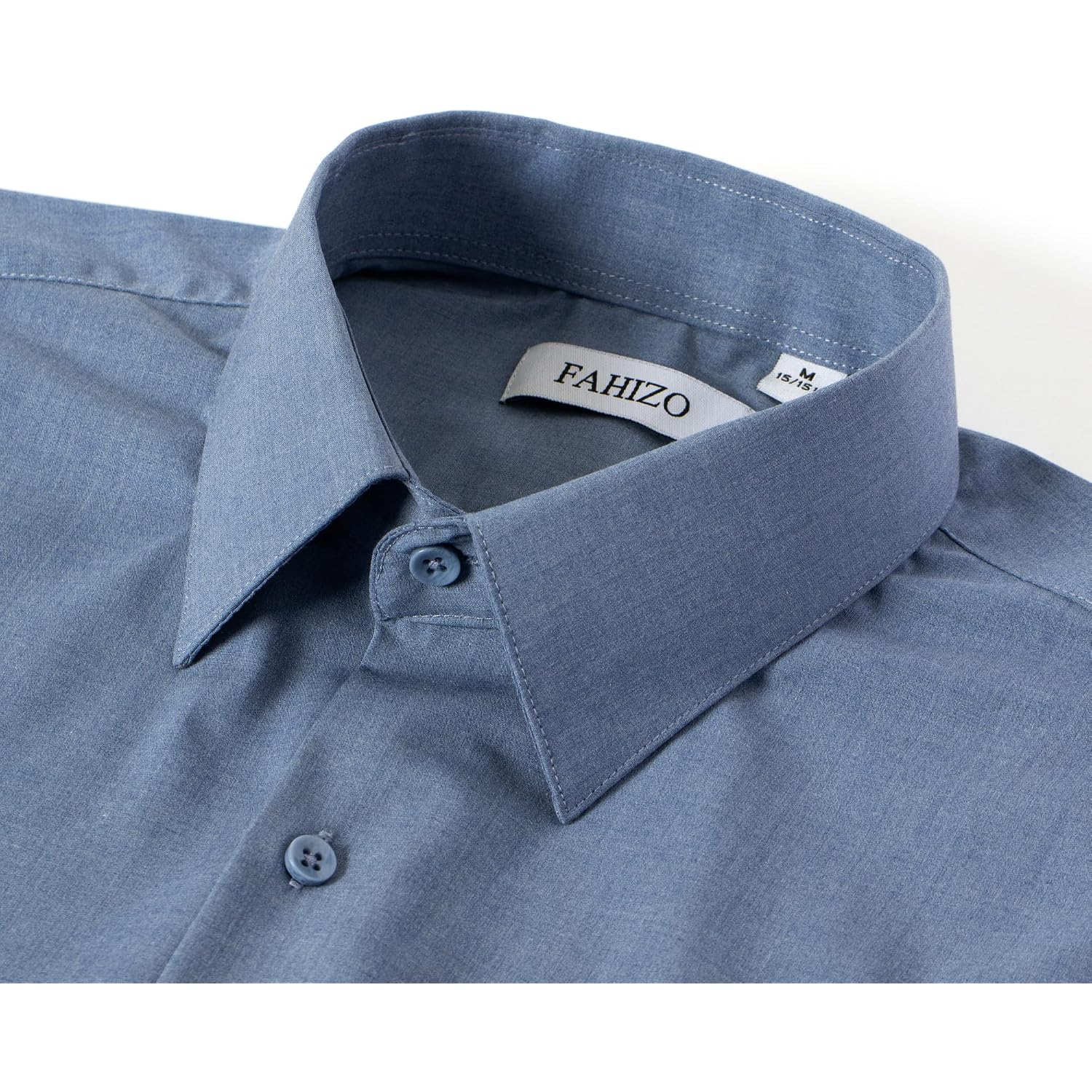Men'S Dress Shirt Casual Regular Fit Stretch Solid Long Sleeve Button Up Shirts