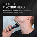 Panasonic ARC5 Electric Razor for Men with Pop-Up Trimmer, Wet/Dry 5-Blade Electric Shaver with Intelligent Shave Sensor and Multi-Flex Pivoting Head – ES-LV65-S (Silver)