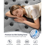 Firm Queen Mattress 14 Inch, Cooling Hybrid Mattress In A Box For Deep Sleep, Luxury Hotel-Collection Design, Enhanced Back & Hip Support, Fiberglass-Free & Certipur-Us, 365-Night Trial